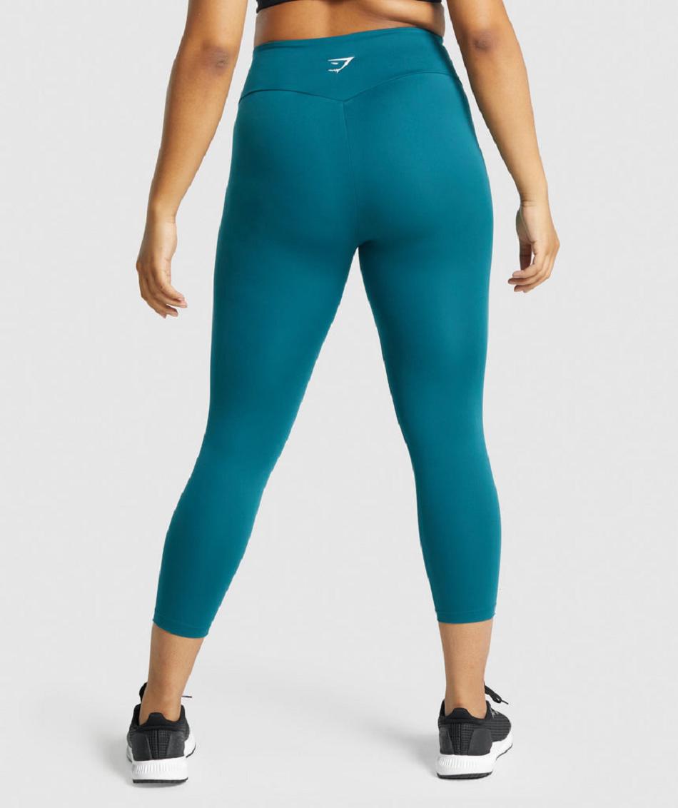 Leggins Gymshark Entrenamiento 7/8 Mujer Turquesa | CO 2918CTV